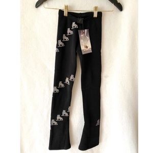 Ice Fire FLEECE Figure Skating Pants - Spiral Skate Design